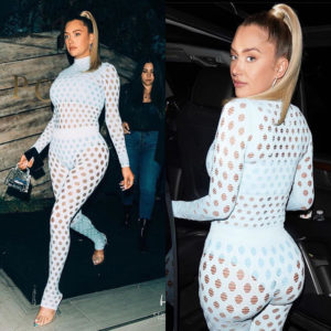 New Sexy See-through Close-fitting Outdoors Clothes Sports Suit Fishnet Outfits Set For Women